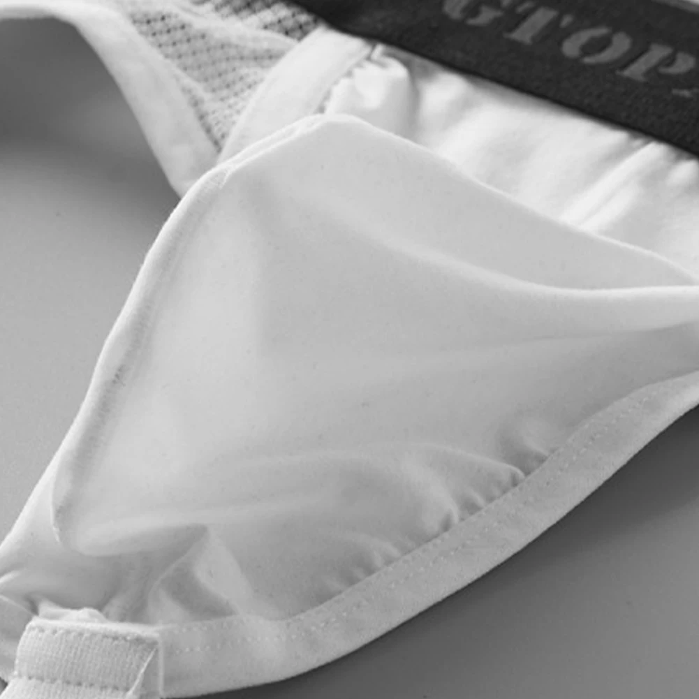 Comfortable Sexy Men\'s Lingerie Briefs Low Rise Underpants L M White Men Briefs All Season Wear Backless Design