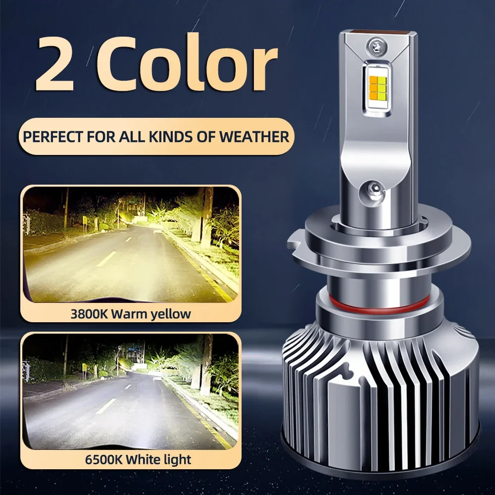 2 color Led car Headlight Motorcycle Bulb  H1 H4 H7 H11 9005 9006  Truck Led Lighting Bulb Led  Headlight  car accessories