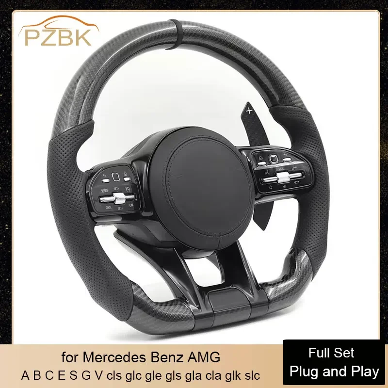 

Modify Carbon Car Steering Wheel Sport Style Assembly for Mercedes Benz AMG E400 W205 W176 W447 Cls Glc Gle Gls Gla Cla Glk Slc
