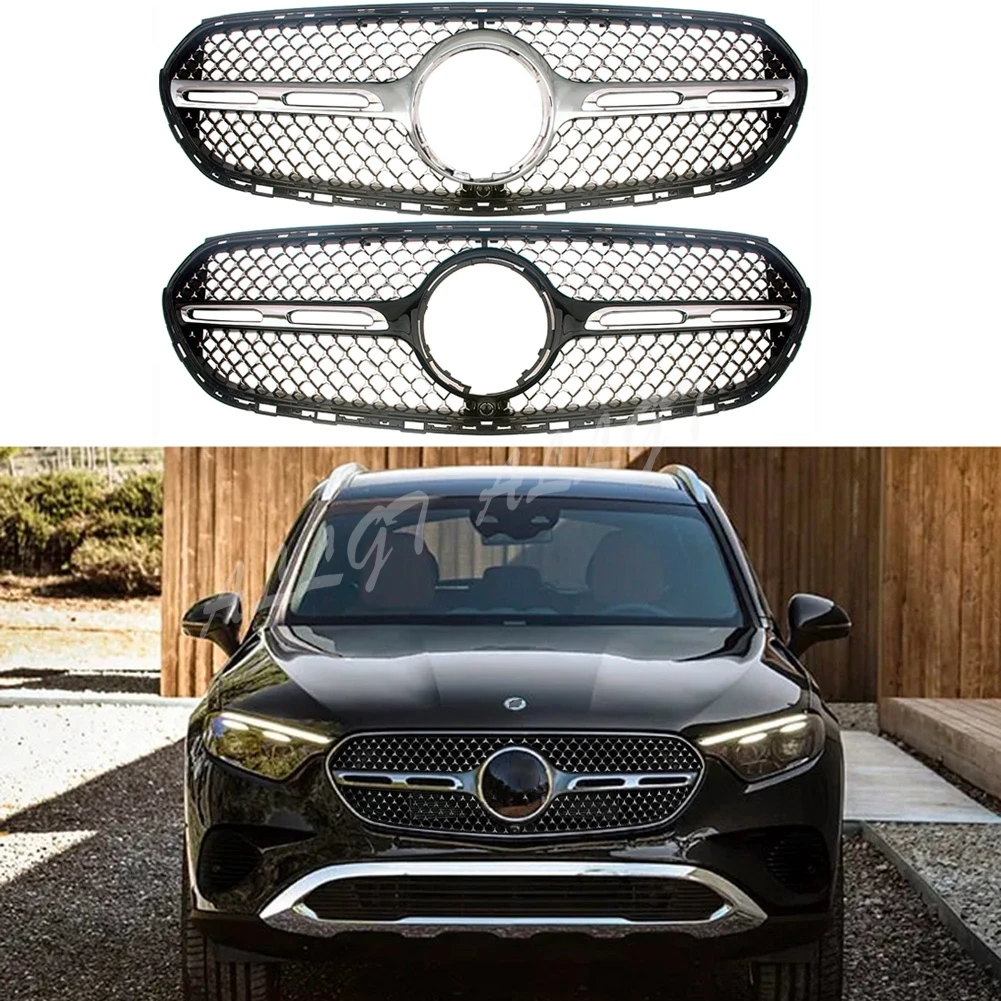 Front Racing Center Grilles Facelift Upper Bumper Grill For Mercedes Benz X254 GLC Class 2023+ General