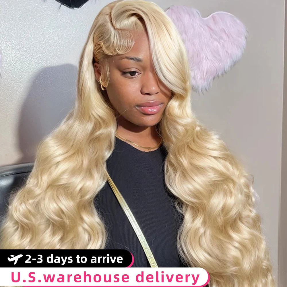 

250 Density 613 Blonde 13x6 hd lace frontal wig Body Wave human hair wigs Real Brazilian Straight Colored Human Hair For Women