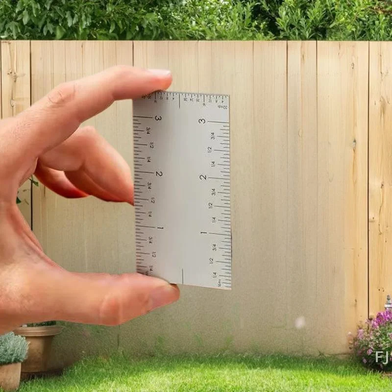 

[YU]1/2Pcs Portable Square Edge Ruler Stainless Steel Marking Tool Woodworker Edge Rules Durable Pocket Ruler