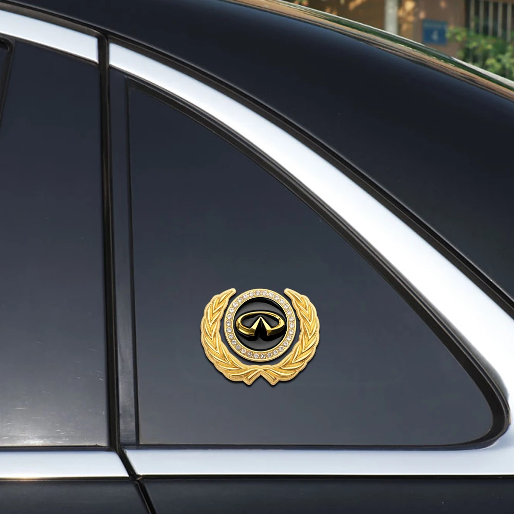 Car Styling Metal Body Trunk Sticker Auto Accessories For Infiniti IPL ESQ EX25 EX35 EX37 FX35 FX37 JX35 EX G25 G35 QX80 M37
