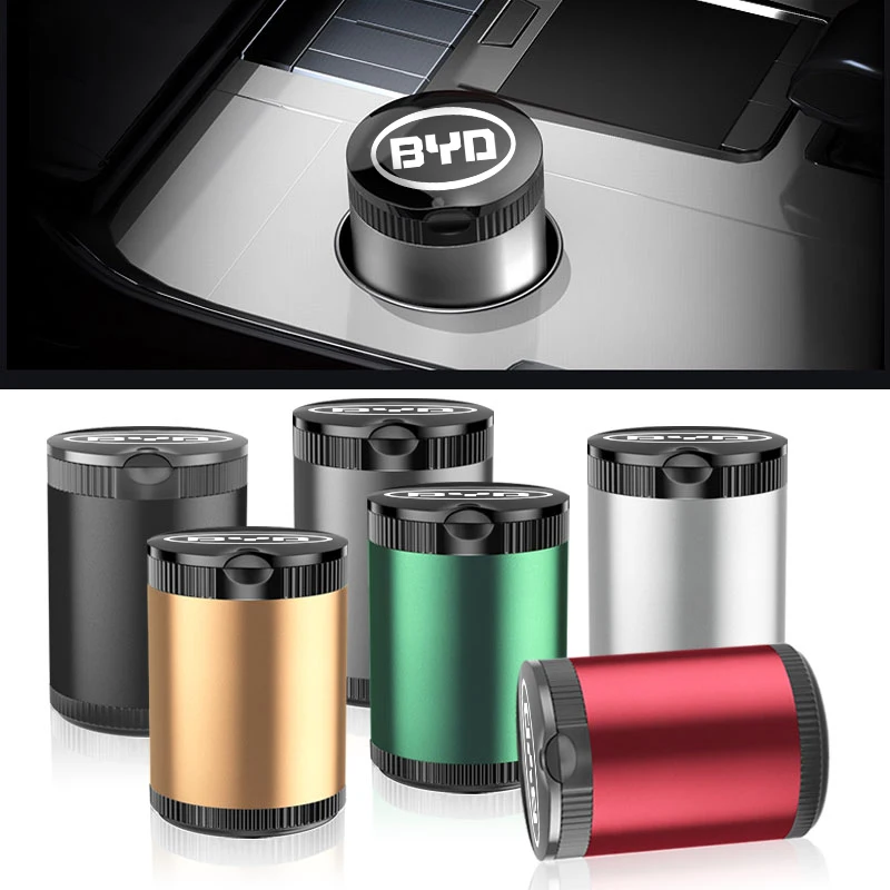 

Portable Car LED Automobile Ashtray Car Accessories For BYD Qing Song Tang Yuan F3 S6 F0 I3 S7 G3 E5 E2 E1 E3 E9 D1 S8 E6 L3