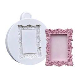 Photo Frame Silicone Cake Baking Mold Sugarcraft Chocolate Cupcake Baking Mould Resin Tools Fondant Cake Decorating Tools
