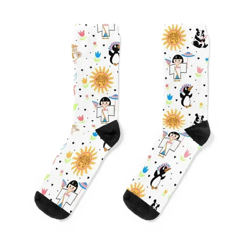 

It's a small world (mimic design) Socks halloween cool winter thermal Run Socks Man Women's