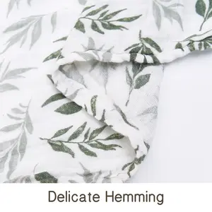 Neugeborene Baby -Swaddle -Decken, Badetuch, 100% Baumwolle, 2 Schichten, 120x110 cm 8 Hauptverkaufsstoff Baby - №4