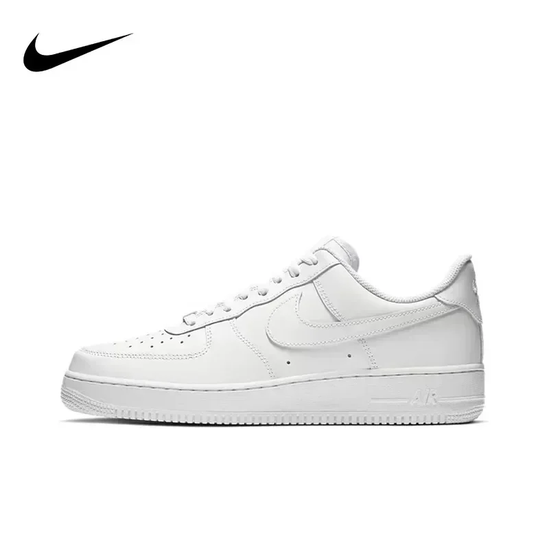 

Nike Air Force 1 07, мужские и женские повседневные кроссовки Af 1, спортивная обувь для скейтбординга в стиле ретро, черно-белая