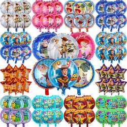 6pcs Disney Toy Story Balloons Buzz Lightyear Woody Foil Balloon Set for Kids Boys Girls Baby Shower Birthday Party Decorations