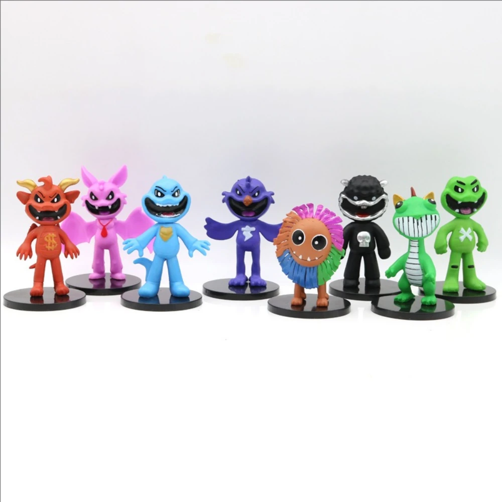 

New Smiling Little Animal Poppy Time 4 Handheld Head Convertible Doll Model Cake Pendant Bag with Base