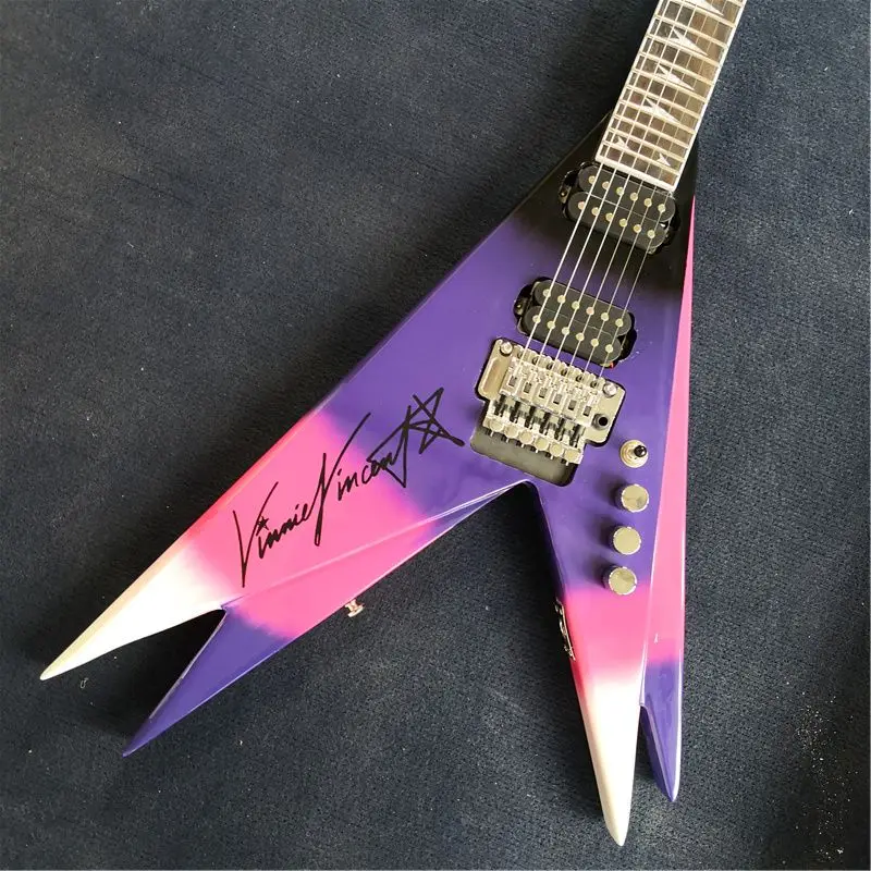 Special-Shaped Electric Guitar, Colored Paint, Can be Customized in Any Color, Free Shipping