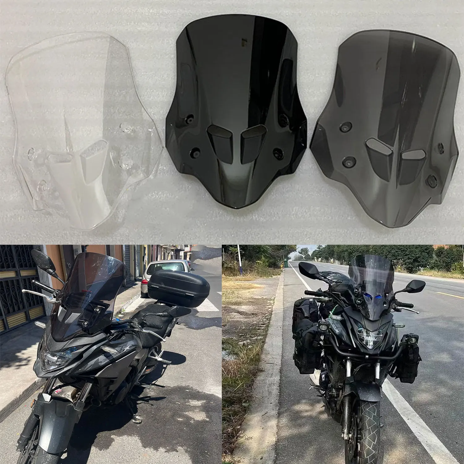 

For Honda CB500X CB400X 2018-2020 2021 2022 2023 2024 CB 400X CB 500X Windshield Double Bubble Windscreen Screen Wind Deflectors