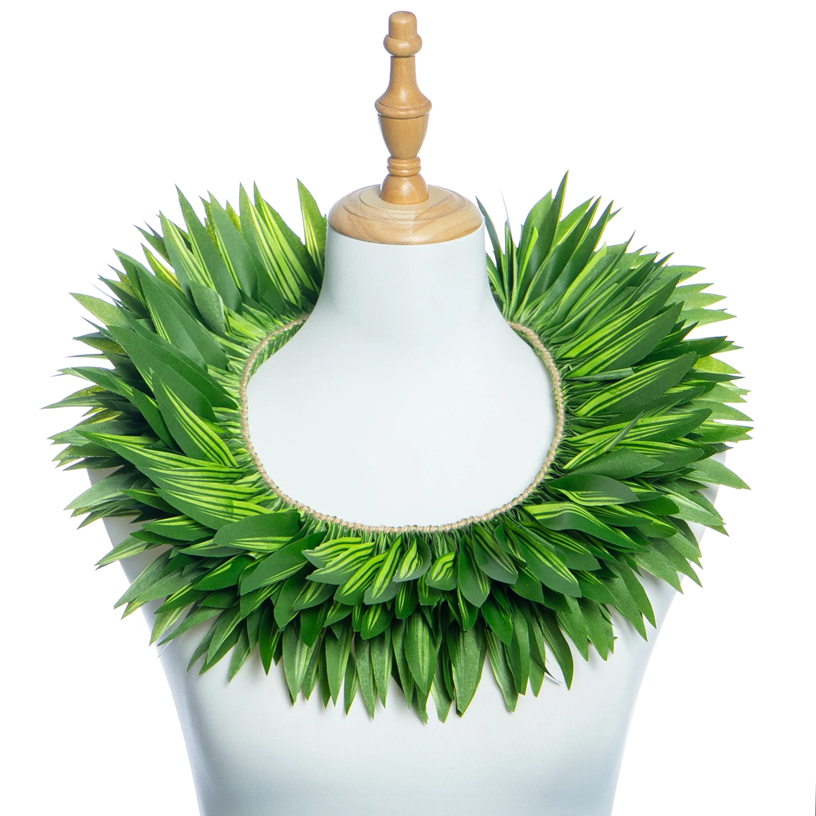 نسيج الحرير الاصطناعي المصنوع يدويا Ti يترك قصيرة لي هاواي البرازيلي يترك الأرداف حزام الرقص حفلة هولا فتاة هاكو الاستوائية