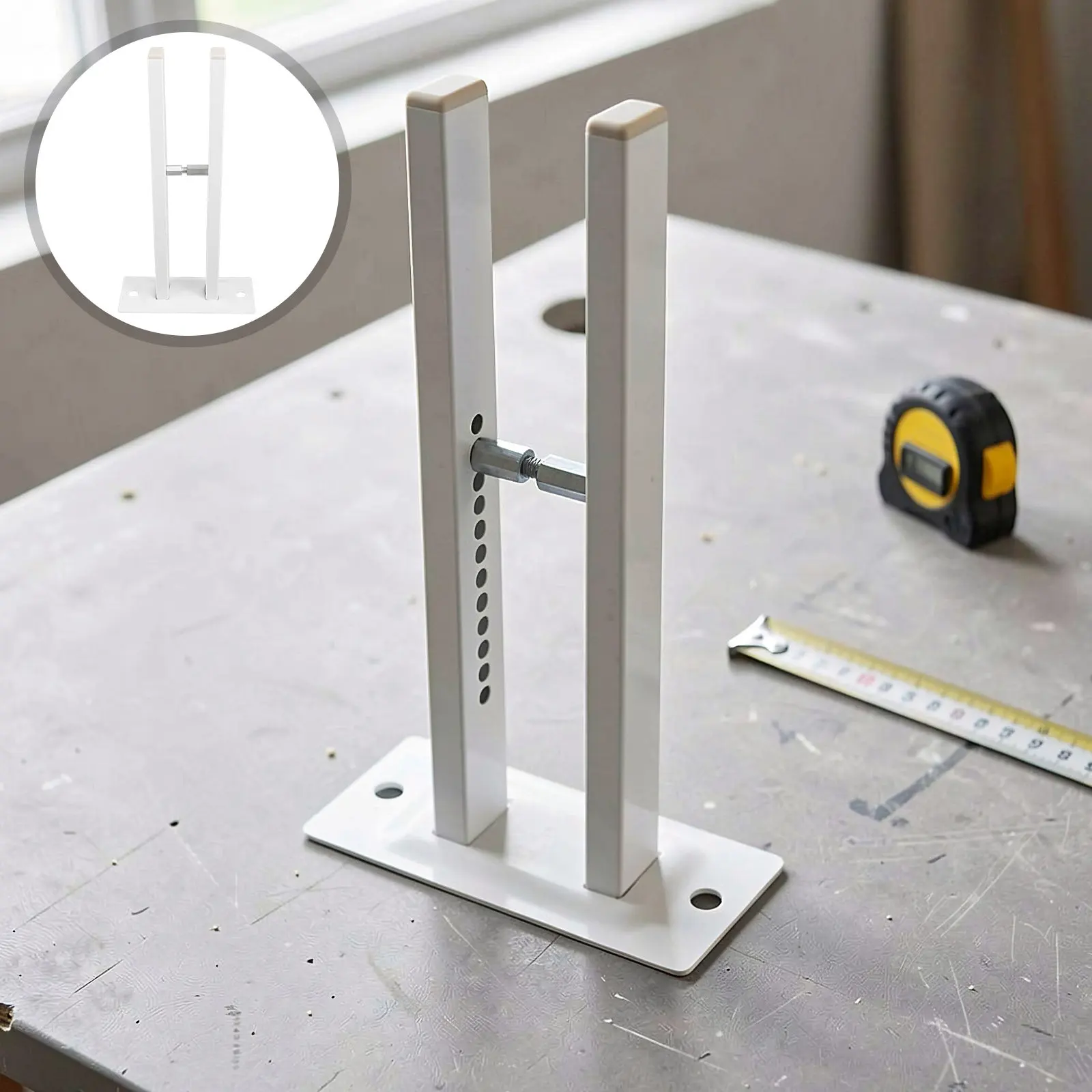 Steel Radiator Holder Adjustable Wall Floor Bracket Heat Heater Support Stand for Home Energy Efficient Installation