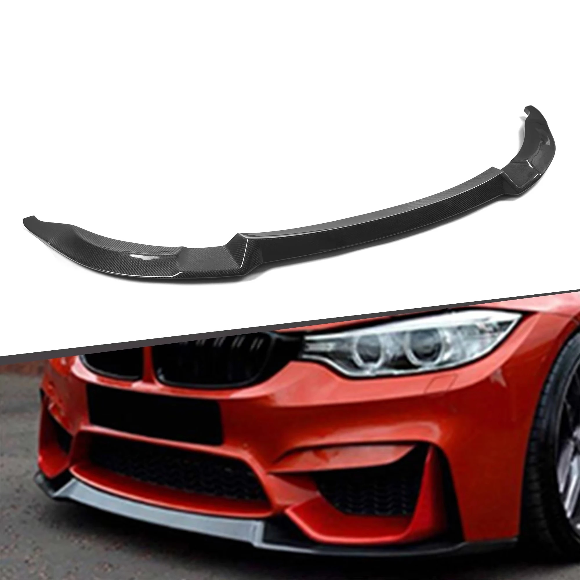 

Car Carbon Fiber Bumper Front Lip for F80 F82 F83 M3 M4 CS Type 2015+
