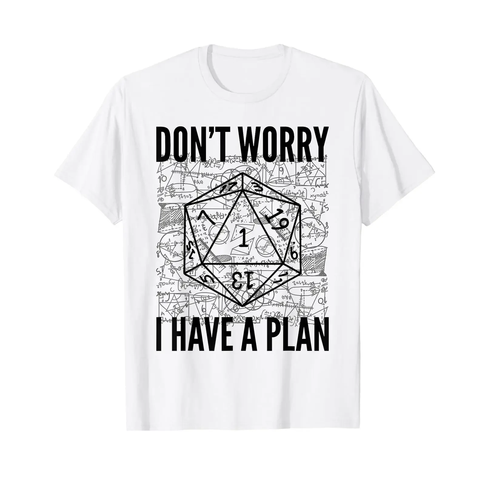 RPG Gamer Dont Worry I Have Plan Funny Men Boys Kids T Shirt vintage Washed Unisex streetwear Stretched homme Comfortable