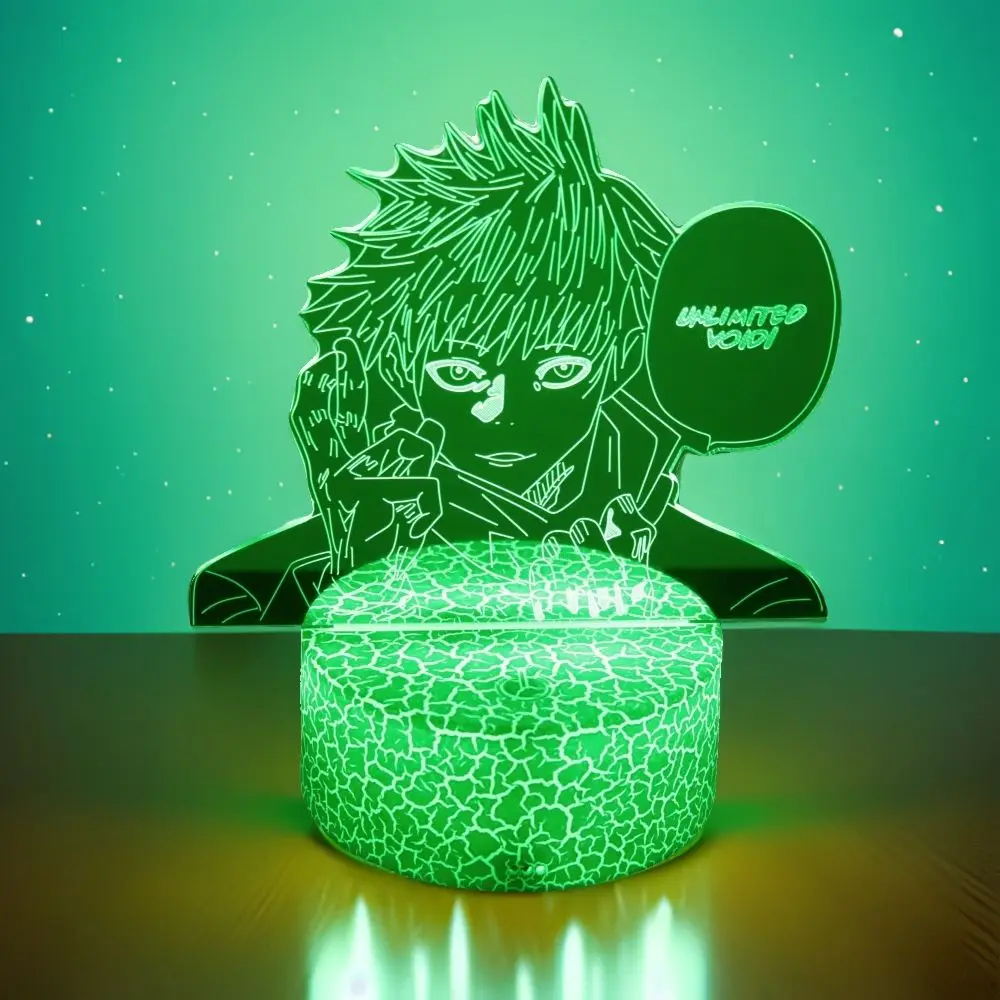 Anime Lamp Jujutsu Kaisen Led Night Light Action figure Satoru Gojo Nightlight Anime Decoration Lamp Bedroom Kids Birthday Gifts