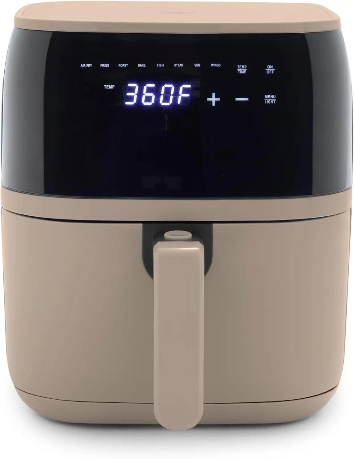 

Compact 5.3 QT Electric Air Fryer Oven, PFAS-Free Ceramic Nonstick, 8 Presets, Dishwasher Safe Parts, 1500W