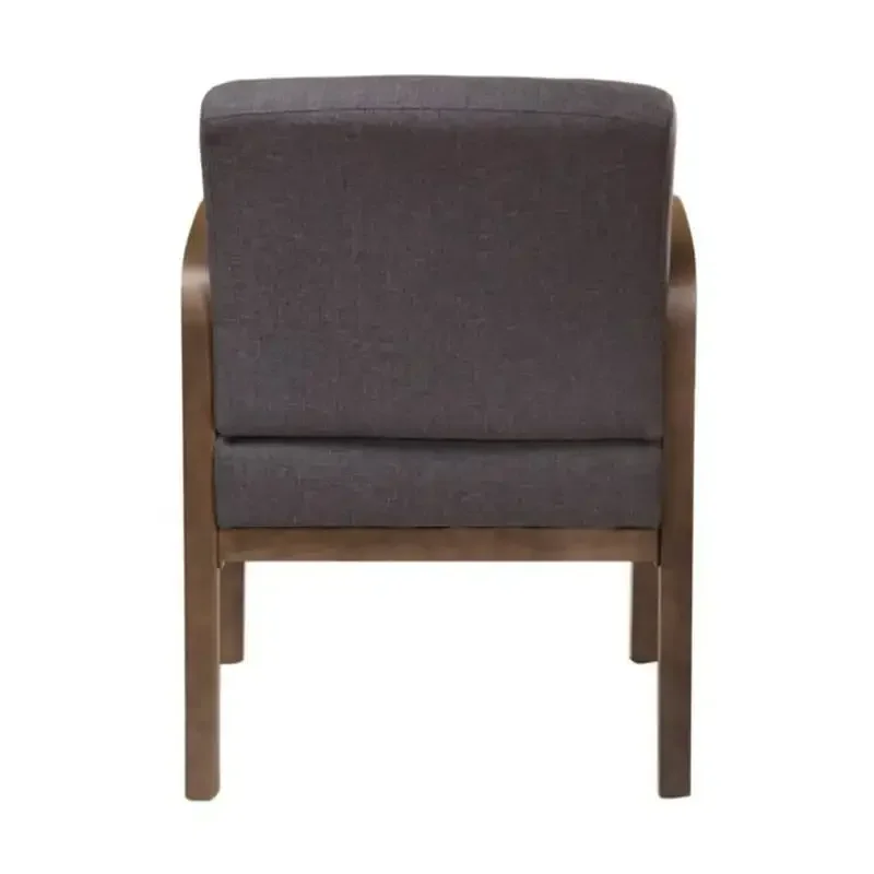 Simple and luxurious chairs, American style soft cushioned wooden chairs
