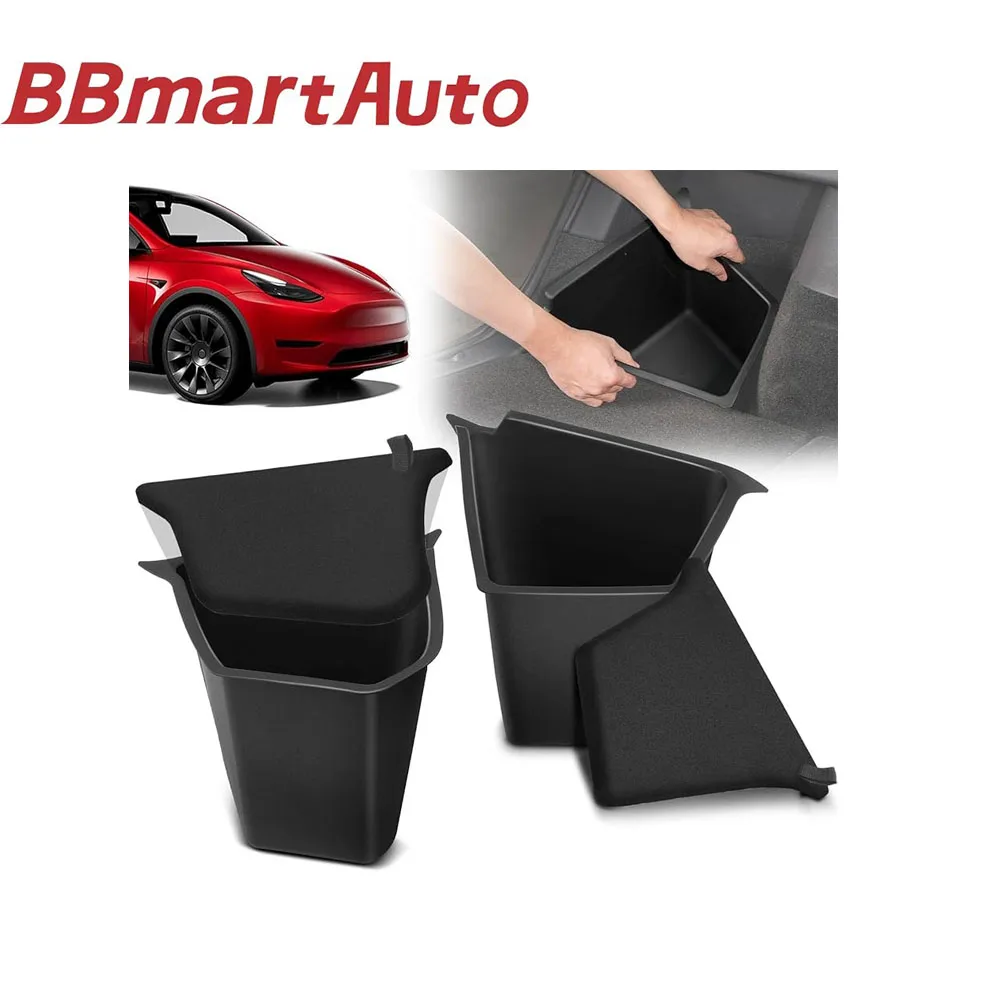 

BBmartAuto Parts for Tesla trunk double side storage bucket with lid Car Accessories