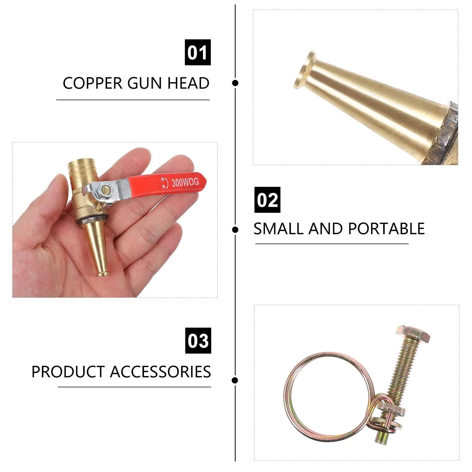 3 Pcs Outdoor Water Tap Garden Watering Taps Gardening Sprinkler Faucet