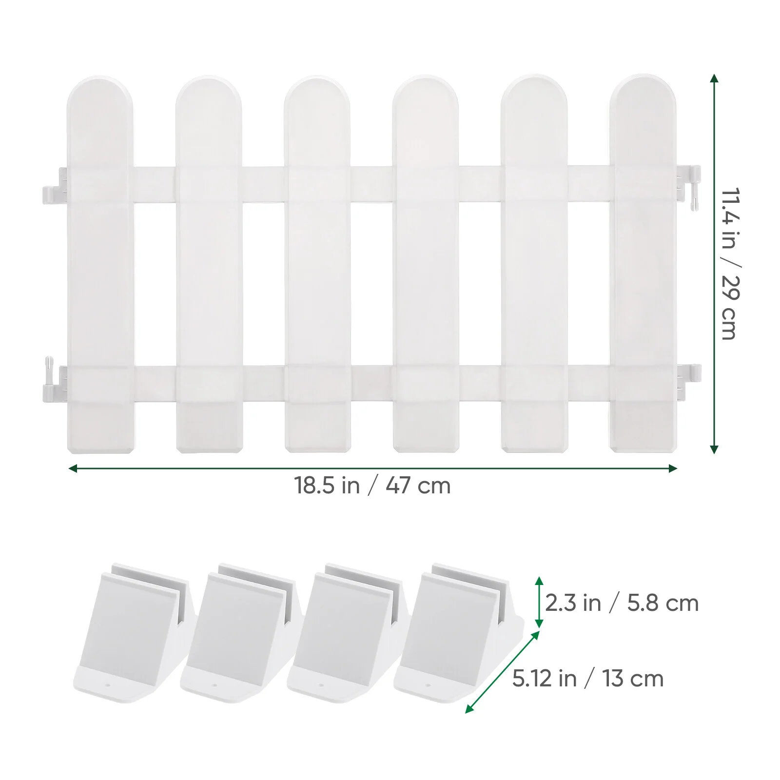 2pcs Anti-corrosive Wood Fence Courtyard Partition Wood Fence Garden fence outdoor carbonized preservative wood fence decoration