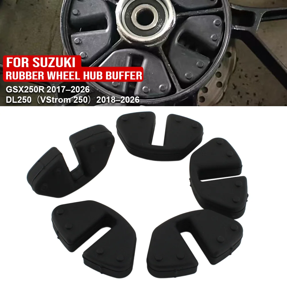 

Motorcycle Sprocket Hub Damper Rear Wheel Drive Rubber Buffer Set For Suzuki GSX250R GSX 250R DL250 DL 250 V‑Strom 250 2018-2026