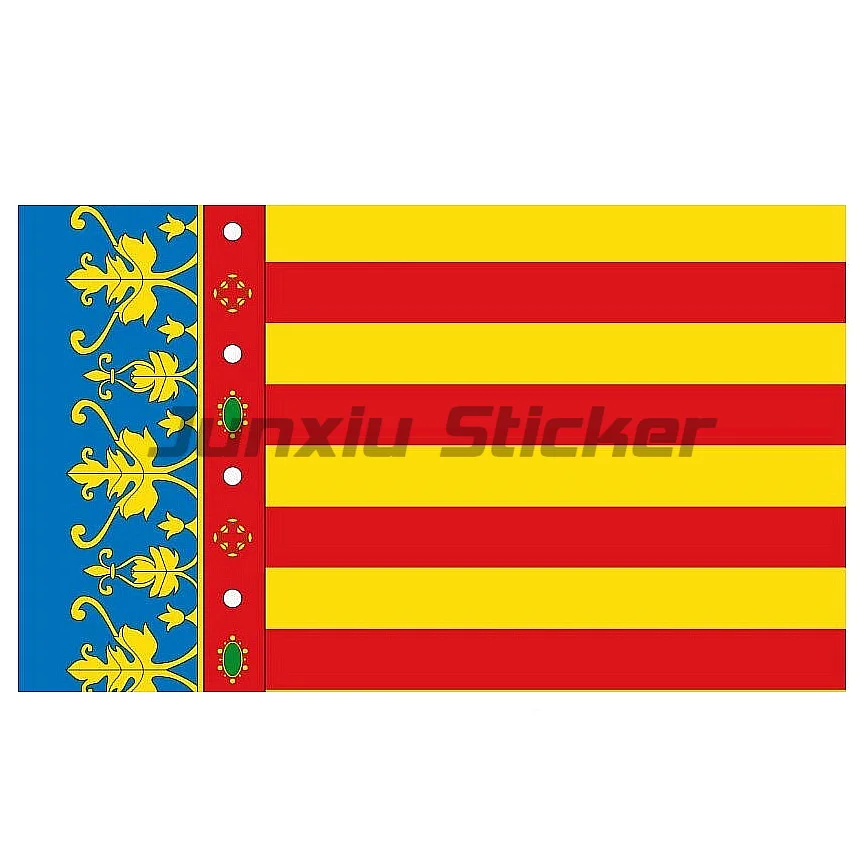 Spanien Flagge Aufkleber Helm Wandaufkleber Zimmer LKW Aufkleber LKW Motorrad Aufkleber Fahrradzubehör Auto Aufkleber Racing