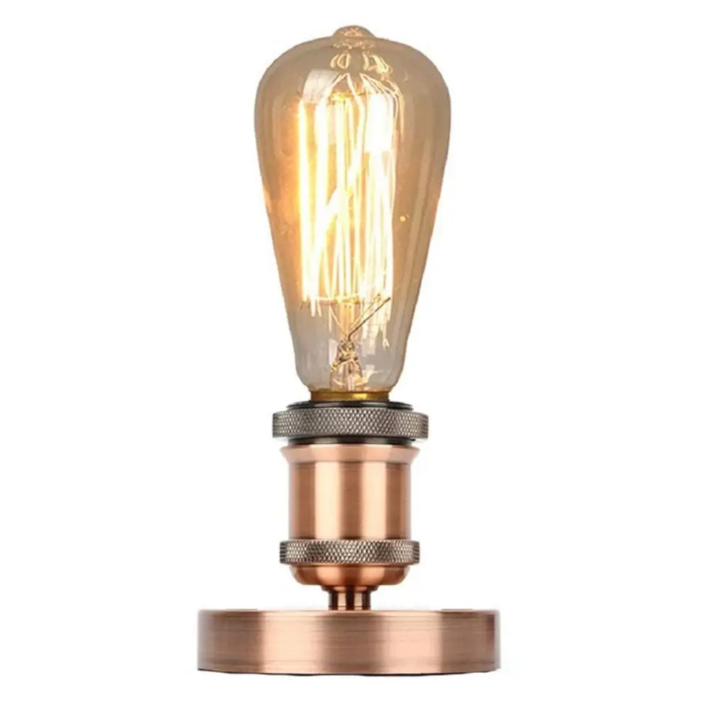 Retro E27 Bulb Base Aluminum Creative Lamp Socket Vintage Lamp Holder Ceiling Screw Light