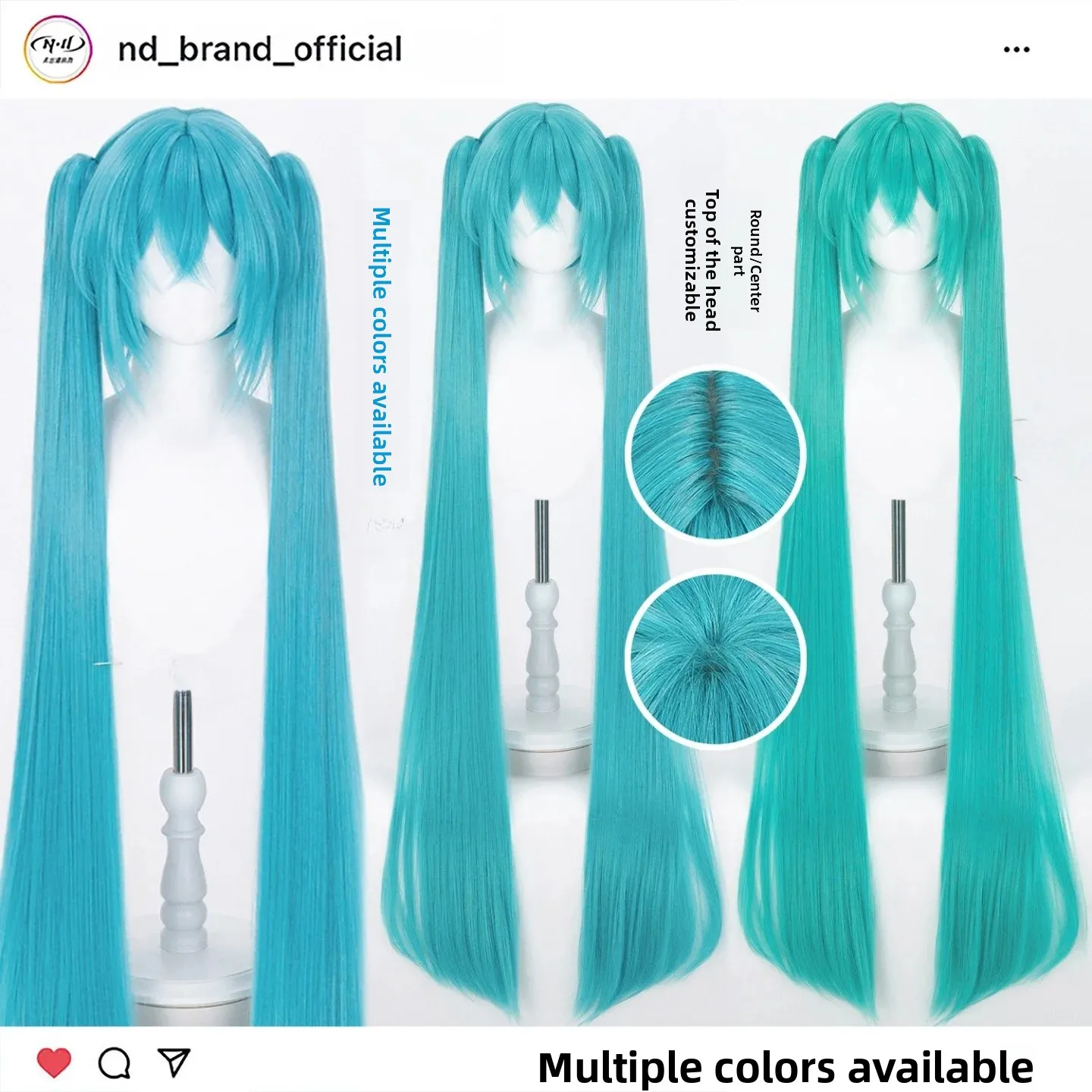 延長20cmコスプレウィッグ-ミク-フォーミュラ-フューチャー-ボーカロイド-ミドルパート-フェイクヘア-アニメコンベンションやコスチュームパーティー用
