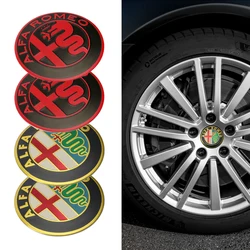 Wheel Center Hub Cap Badge wheel Sticker decoration For Alfa Romeo Giulia Stelvio Giulietta 156 159 147 Mito Tonale Brera GT