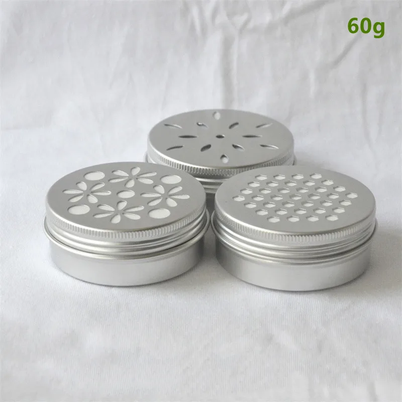 200pcs 2 oz Aluminium Tins Empty Cosmetic Storage Containers 60ml with Hollow Screw Lids Round Sample Travel Cream Tins