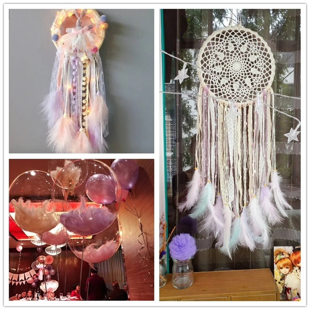 50 100pcs Marabou Fly Tying Materials Turkey Feathers Marabou Plumas Decoration Accessory Diy Dream Catcher Jewelry Handicraft