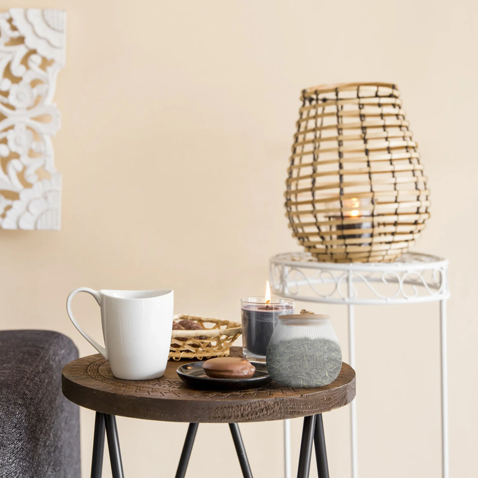 

1Pcs Food Storage Jar Airtight Storage Container for Coarse Cereal Snacks Dry Food Nuts Sugar Oats