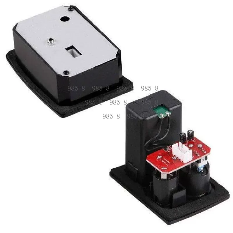 5-Band EQ Acoustic Guitar Preamp Piezo Pickup, Built-in LCD Tuner Volume Knob Folk Guitar Sound Amplifier System