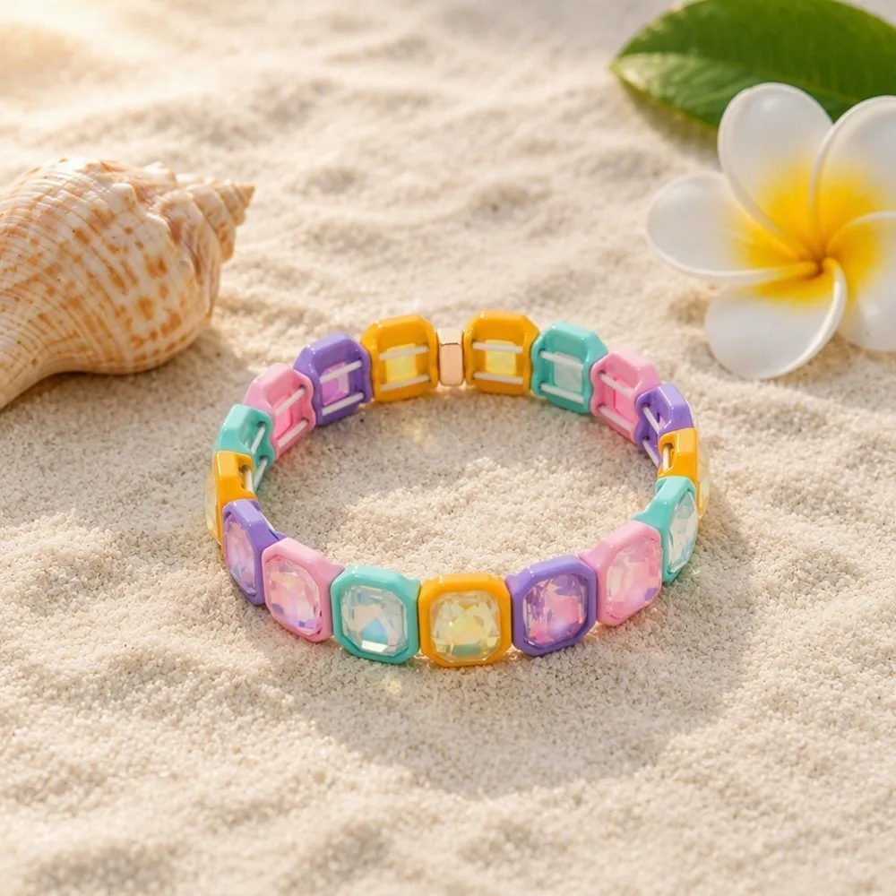 2026 12x14mm Kristallperlen Chunky Armbänder für Damen, Böhmisches Buntes Zirkonia-Armreif-Handschmuck – Detail 17
