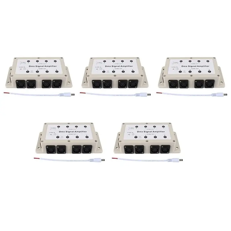 AS94-5X Dc12-24V 8 Channel Output Dmx Dmx512 LED Controller Signal Amplifier Splitter Distributor For Home Equipments