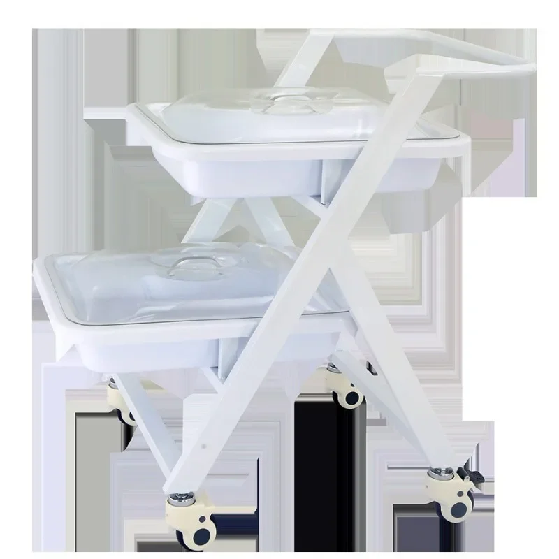 Looking glass transfer car three-layer double-layer movable cart