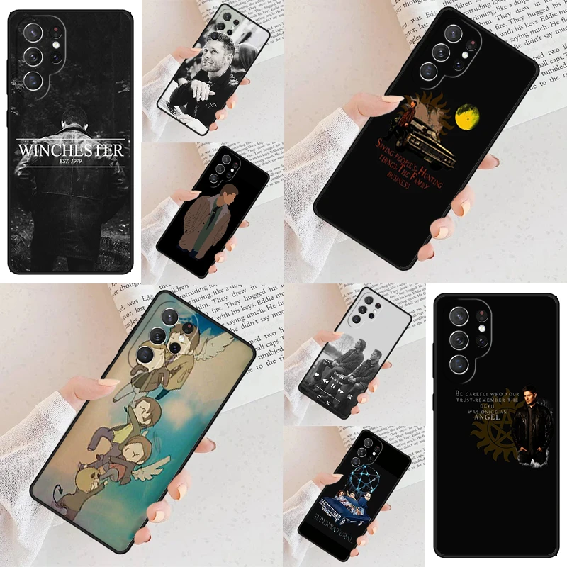 Supernatural Winchester Phone Case For Samsung Galaxy S24 S23 S22 S21 Ultra S10 Note 10 Pro S20 Plus FE S9 S8 Cover