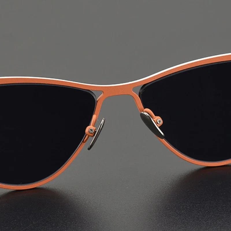 Gafas de sol polarizadas de moda estilo reina para conducir, gafas de sol Retro con forma de ojo de gato para mujer, montura pequeña, triángulo invertido, gafas de sol hechas a mano para exteriores