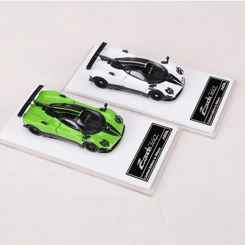 HKM Diecast 1/64 skala Pagani Zonta aluminiowy Model samochodu Pagani Zonda 760LH pojazdy do zabawy zabawki dla chłopców oryginalne pudełko