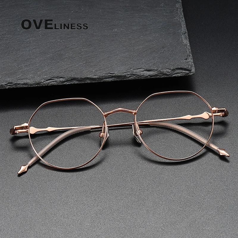 

Pure Titanium Glasses Frame men Women 2024 New Men Retro Round Prescription Eyeglasses Myopia Optical Eyewear