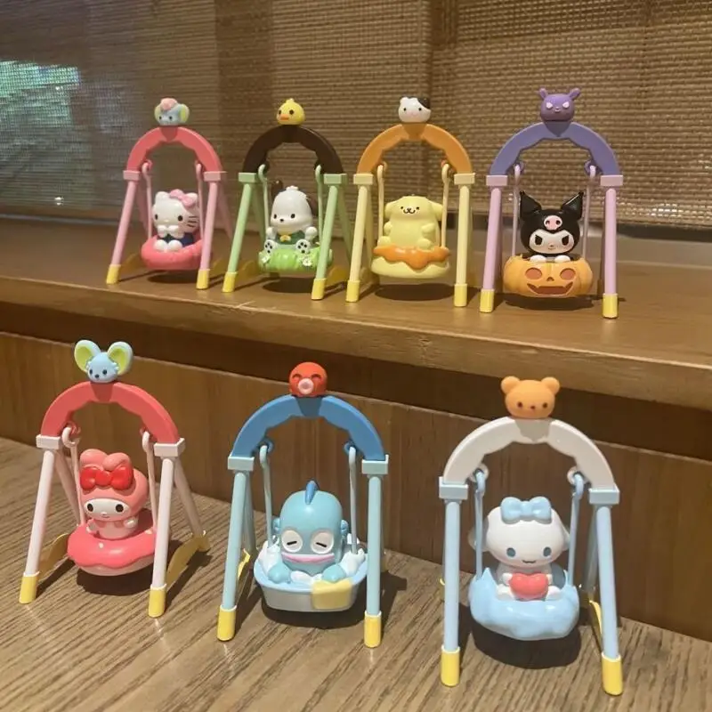 Sanrio Cartoon Cinnamoroll Melody Cradle Swing Design Static Character Model Bedroom Bedside Table Decoration Girl Holiday Gift - view 3