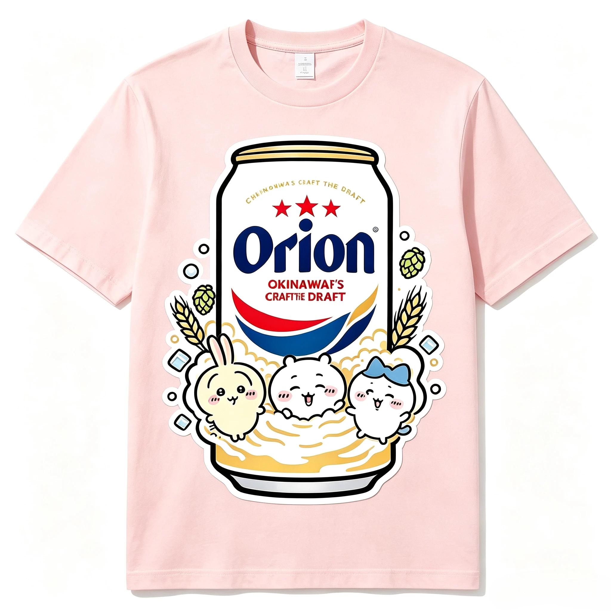 Chiikawa Anime Cartoon Kawaii  New Short Sleeves T-shirt Be All-match Loose and Comfortable Let in Air Absorb Sweat Quick Drying