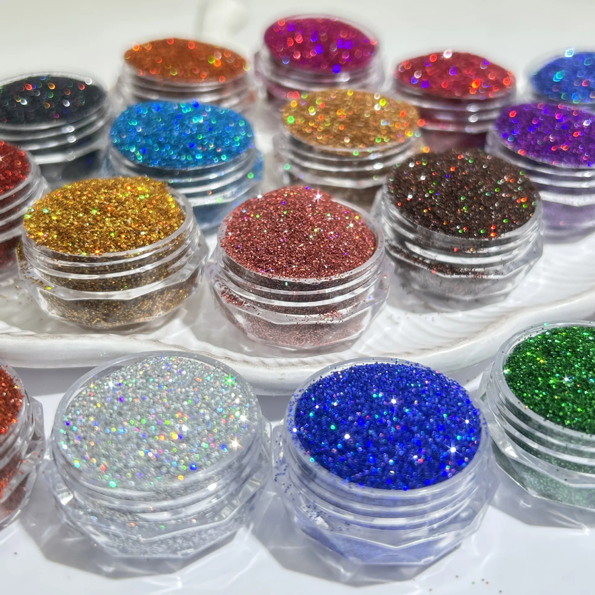 New 30ml Multicolor Ultra-Fine Glitter Powder Sparkling Resin Filling Pigments For Nails Craft Fashion Fine Powder Accessories