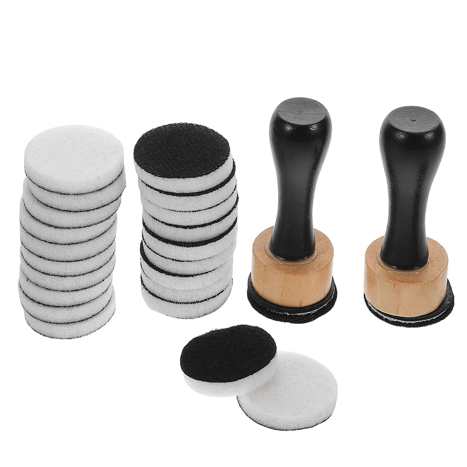 1Set DIY Hand Painting Tool Set Stamping Supplies Foam Daubers Hourglass Handle Reusable Sponges for Scrapbooking Background