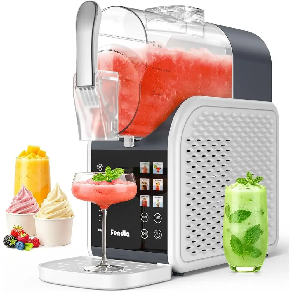 

Max 95oz Slushie hine with 6 Smart Presets, No Ice Needed rozen Drink Maker or Home, Quick 30-Min reeze or Slush, Margaritas, Sm