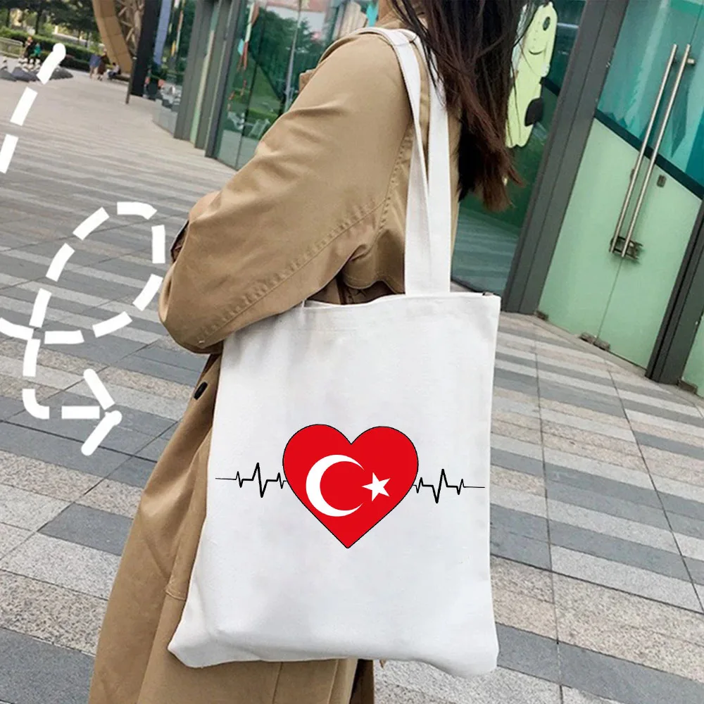 Sac à main en toile pour femmes, fourre-tout à bandoulière, Harajuku