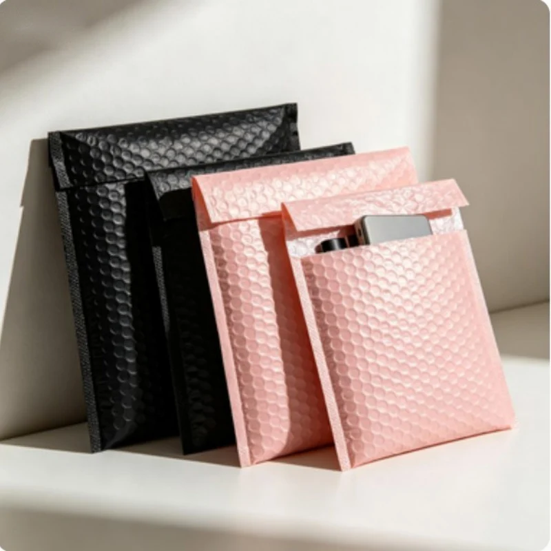 50Pcs Bubble Envelope Self Adhesive Shockproof Bubble Bag Card Jewelry Gift Protection Packaging Bag Co Extruded Film Bubble Bag