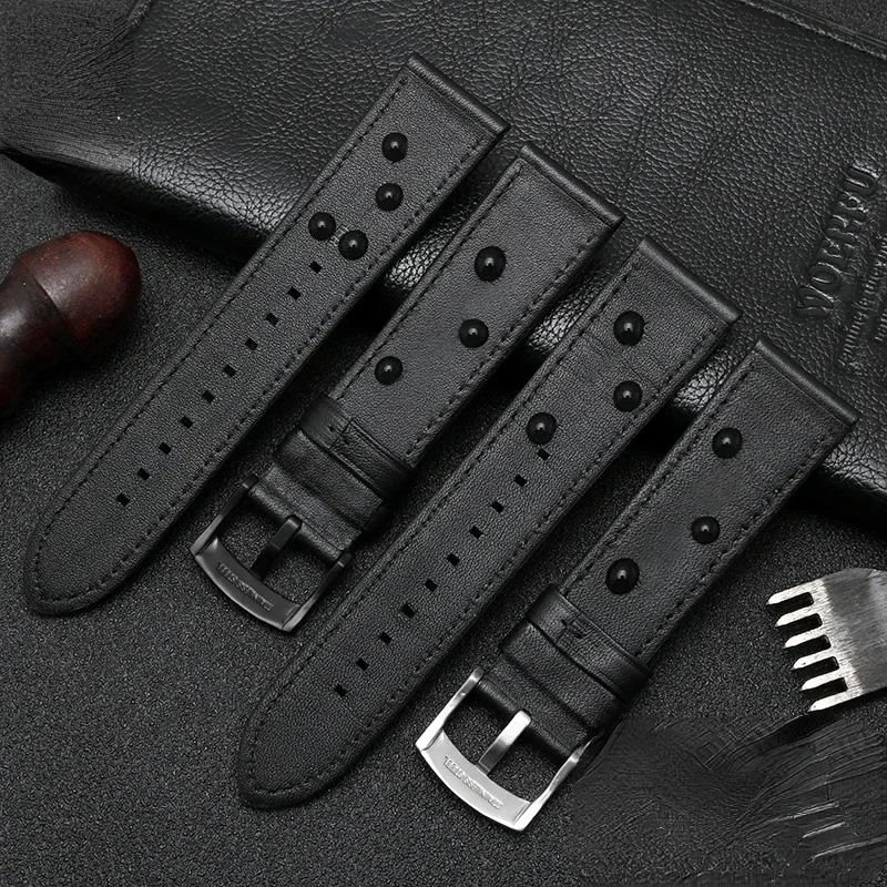 Genuine Leather Watch Strap for Armani Ar1692 1694 1732 1828 2075 Ax2098 Men\'s Soft Breathable Watch Band Accessories 20mm 22mm